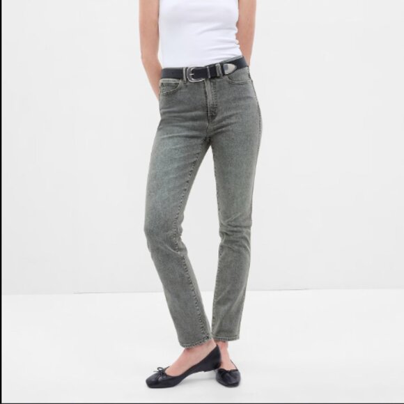 GAP Denim - Gap | Vintage Slim High Rise Gray Wash Jeans Size 6 Petite NWT